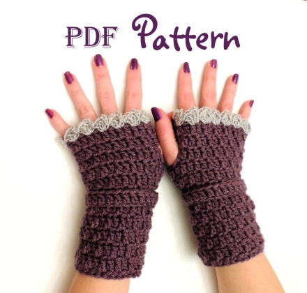 My latest pattern - Easy Elegance Crochet Fingerless Gloves